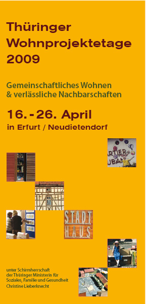 Thüringer Wohnprojektetage 2009 - Einladung